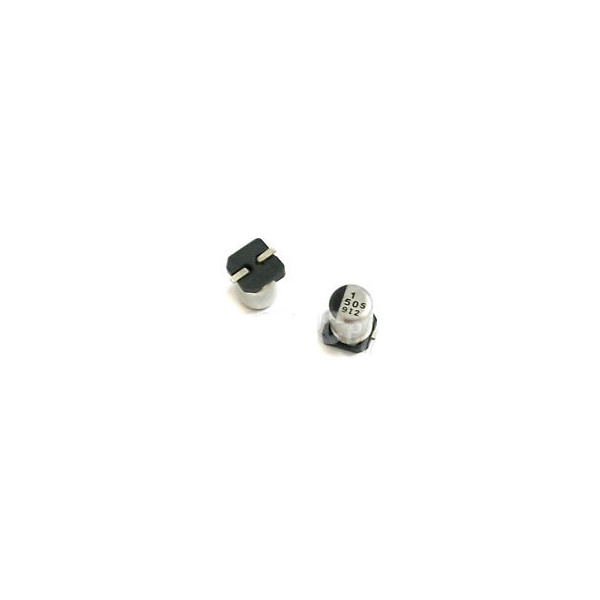 Condensateur 1uf 50v 1µf SMD Radial d:4mm h:5mm Aluminium