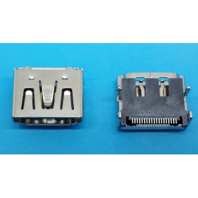 Connecteur HDMI femelle Soudure en SMT 4 pattes de fixation modéle 1