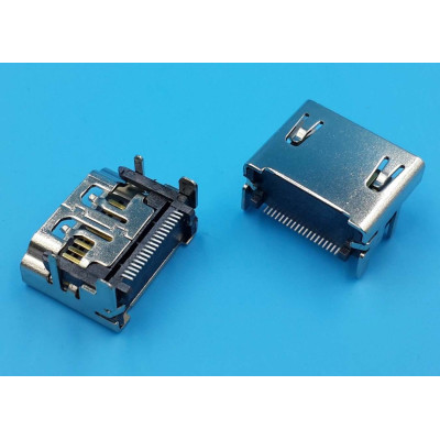 Connecteur HDMI femelle Soudure en SMT 4 pattes de fixation modéle 2