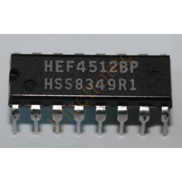 HEF4512BP multiplexeur 8 entrées 3 états équivalent CD4512BP